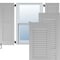 Ekena Millwork 12"W x 77"H Americraft Two Equal Louver Exterior Real Wood Shutters, Primed RW101LV12X77PRH - alternate 1